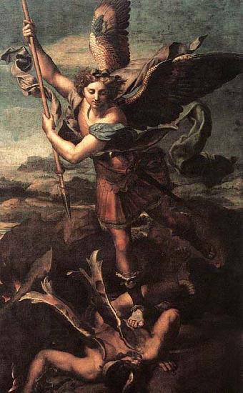 RAFFAELLO Sanzio St Michael and the Satan China oil painting art